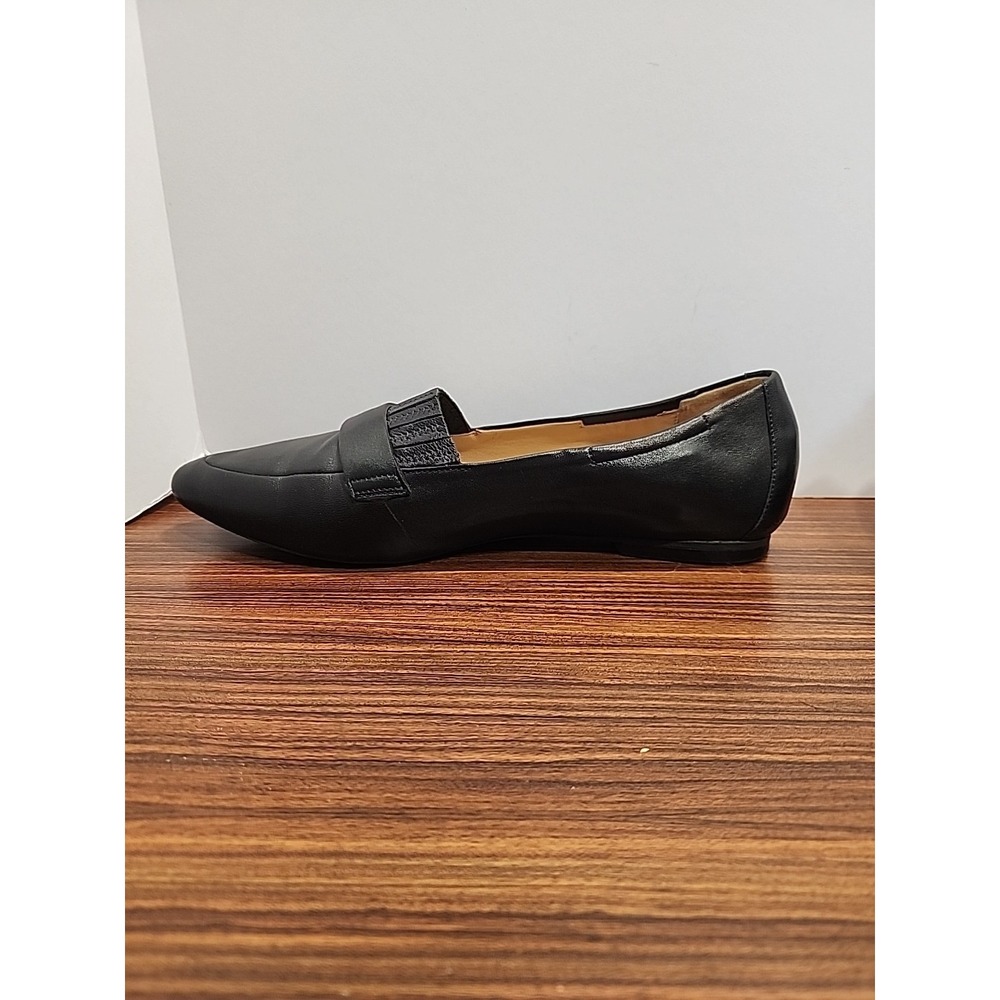 Trotters Flats Womens Size 8 M Emotion Loafer Black Leather Slip On - Picture 3 of 8